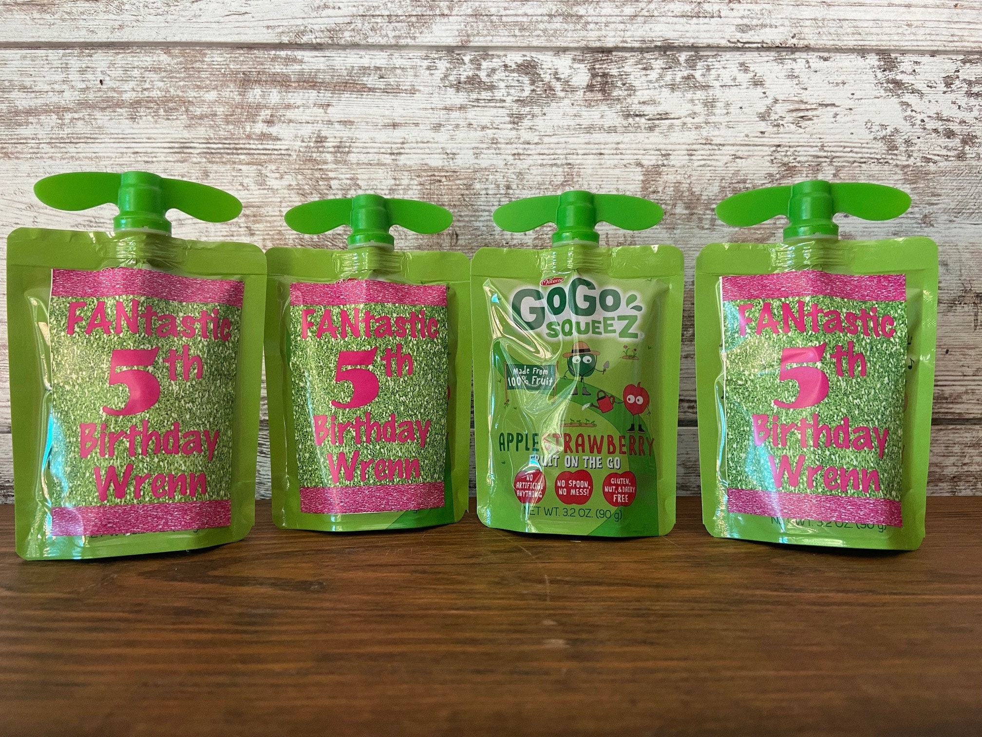 Custom Personalized GoGo Applesauce label stickers | PDF digital or print and shipped | Birthdays | Party Decorations | Events | Any Theme