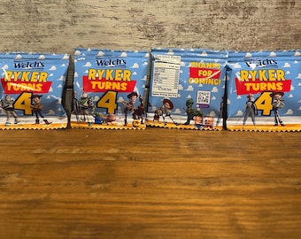 Personalized Pick Your Characters Toy Story Fruit Snacks | Birthdays | Party Decorations | Buzz | Woody | 2 Infinity and Beyond | Bo Peep