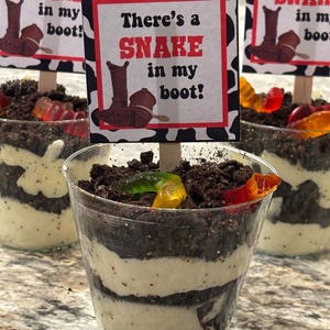 INSTANT DOWNLOAD There&#39;s A Snake In My Boot Tags | Toy Story | Food Label | Buzz | Woody | Jessie | Two Infinity and Beyond | Birthday