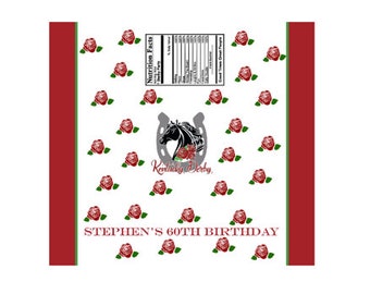 Custom Personalized Kentucky Derby Hershey Bar Wrapper | Print or Ship | Horse Race | Candy Bar | Derby Party | Wedding | Baby Shower