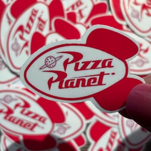 Pizza Planet Toy Story  Stickers | Birthdays | Party Decorations | Events | Two Infinity | Buzz | Pizza Planet | Aliens | Woody | Bo Peep