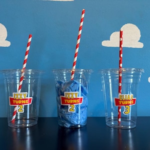 Toy Story  Cups | Party Cups | Birthdays | Party Decorations | Events | Two Infinity | Buzz | Pizza Planet | Aliens | Woody | Bo Peep