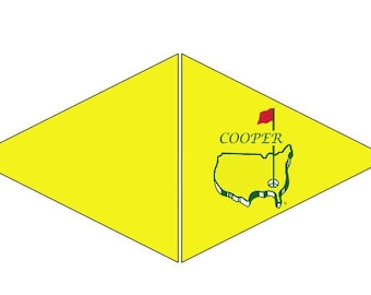 Personalized Centerpiece Golf Flags | Golf Party | Cake Topper | Masters | Hole in One | Retirement | Fore-Tee | Par-Tee | PDF | Golf