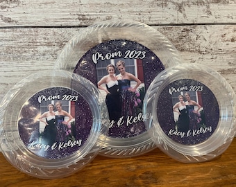 Personalisierte Teller | Party Teller | Abiball | Party Dekoration | Hochzeit | Geburtstag | Junggesellinen | Babyparty | Verlobung | Partyzubehör