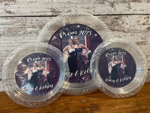 Personalized Plates | Party Plates | Prom | Party Decorations | Wedding | Birthday | Bachelorette | Baby Shower | Engagement | Party Supply