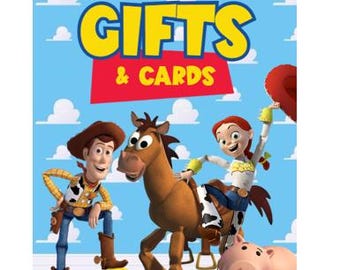DIGITAL Toy Story Gifts & Cards Sign | 8 x 10 | Digital |  Birthday Board | Toy Story Birthday | Printable | Buzz | Woody | BoPeep | Jessie