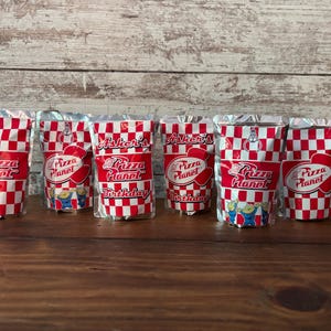 Pizza Planet Caprisun Labels | Birthday | Print&Ship Stickers | Toy Story Party | Woody | Deputy | Buzz | Sheriff | Jessie | Bo Peep | Rex