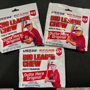 Custom Baseball Cartoon Bubble Gum Pack | Personalized Player Wrapper | Sports Team | Baseball | Softball | Big League Chew Gum | Team Swag