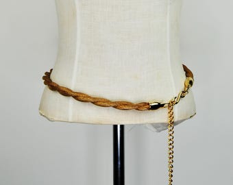 Vintage Mesh Gold Tone Belt - Etsy