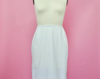 1950s Vintage Van Raalte White Half Slip- Sm
