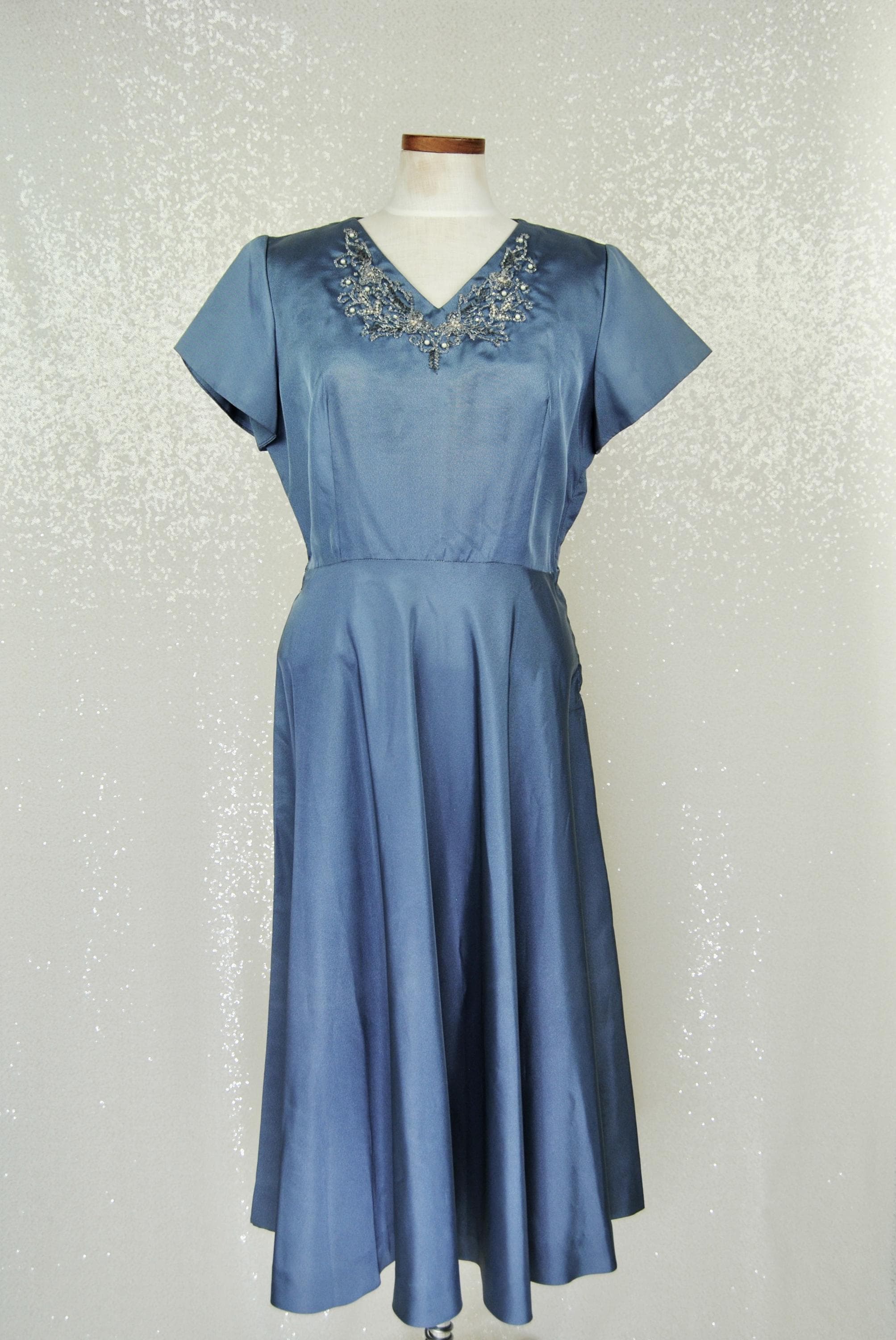 dusty blue tulle wedding dress Two-Tone Destination Wedding Dress with Dusty Blue Tulle Skirt main image 0