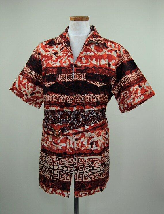 Early 1960s "Liberty House Lolani" Shirt with Bel… - image 7