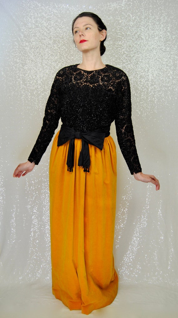 1960s "Sophisticates original" Mustard Velveteen … - image 1