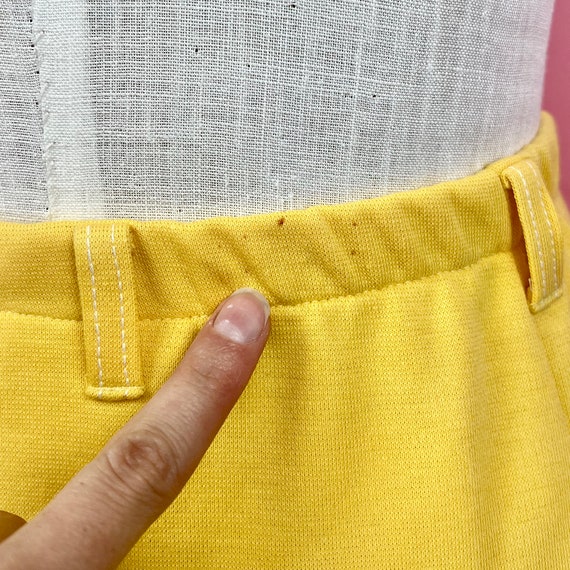 Vintage 1960s 1970s Jantzen Pale Yellow Skort Ski… - image 8