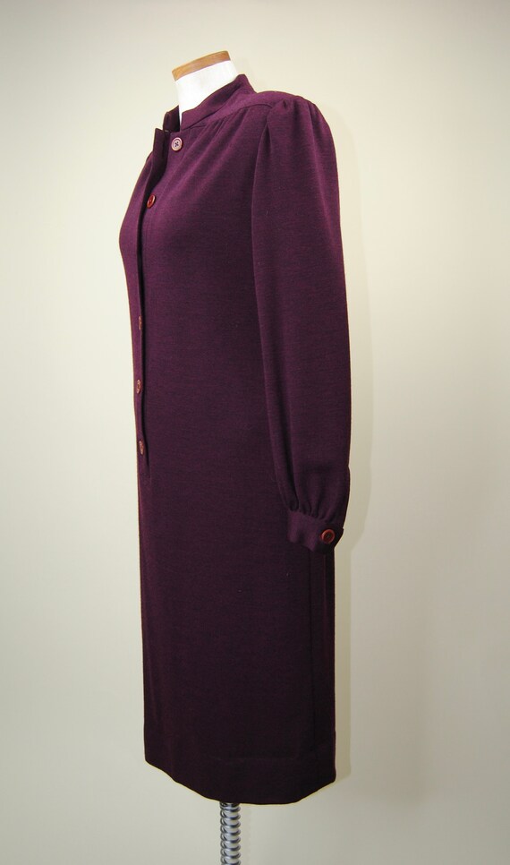 1980's Vintage Designer Adele Simpson Burgunday P… - image 7