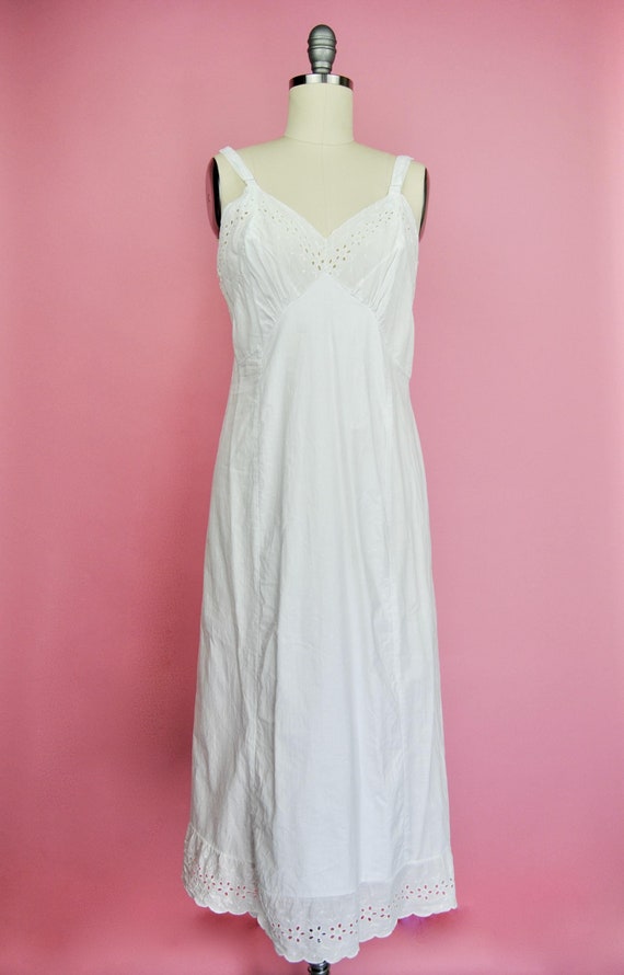 Vintage 1940s slip white - Gem