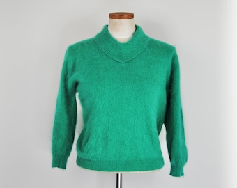 Vintage 50s Kodiak Pullover by Campus Boys Blue Red White Acrylic