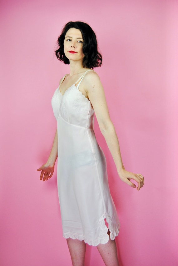 1950s Pale Pink Dress Slip - Sm - Gem