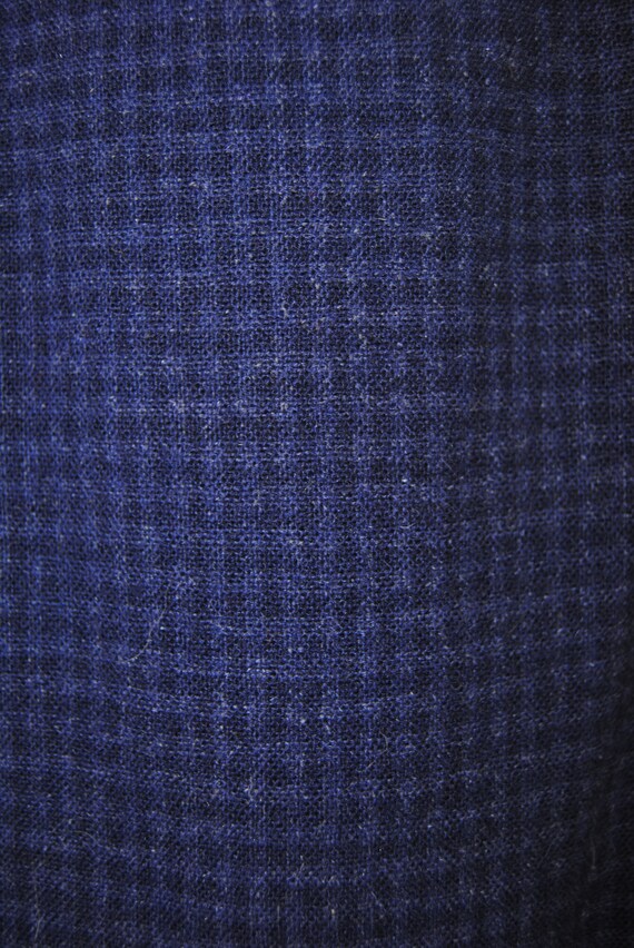 1940s Scottish Wool Country Life Navy Blue Skirt … - image 7