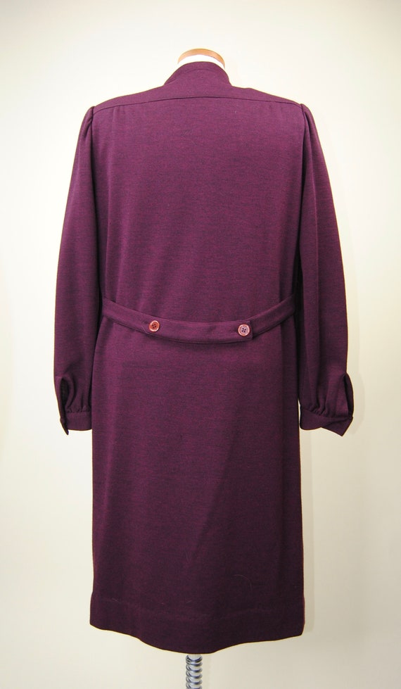 1980's Vintage Designer Adele Simpson Burgunday P… - image 8