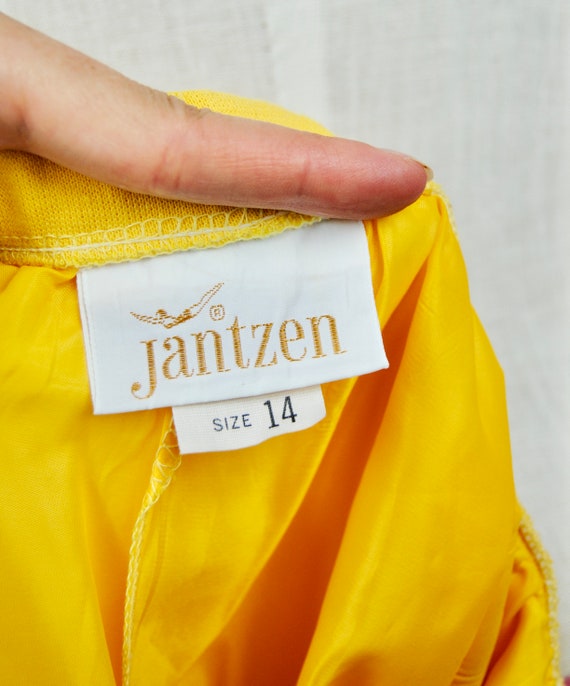 Vintage 1960s 1970s Jantzen Pale Yellow Skort Ski… - image 7