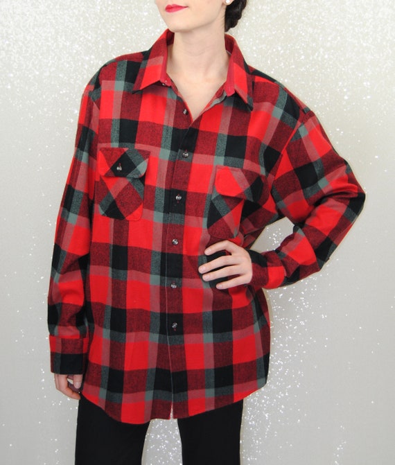 1980s Northwest Territory Flannel Shirt - XL - image 3