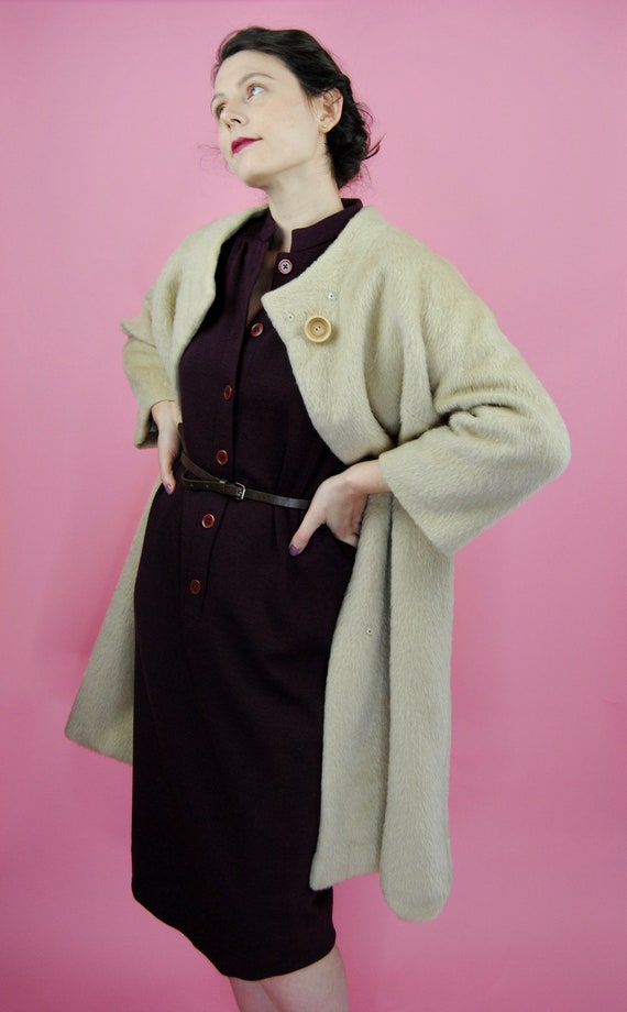 1980's Vintage Designer Adele Simpson Burgunday P… - image 4