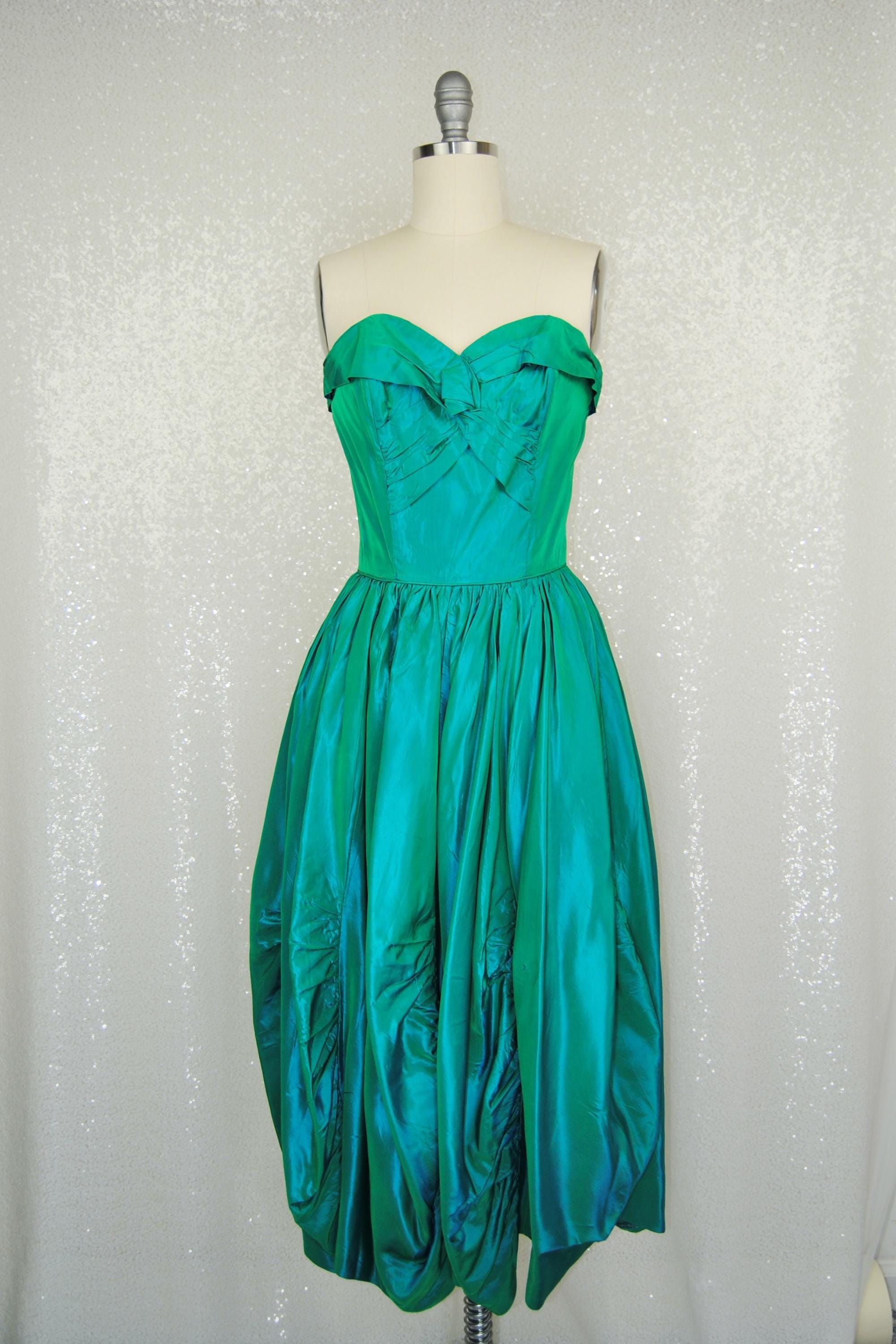 Peacock Cocktail Dress - Etsy