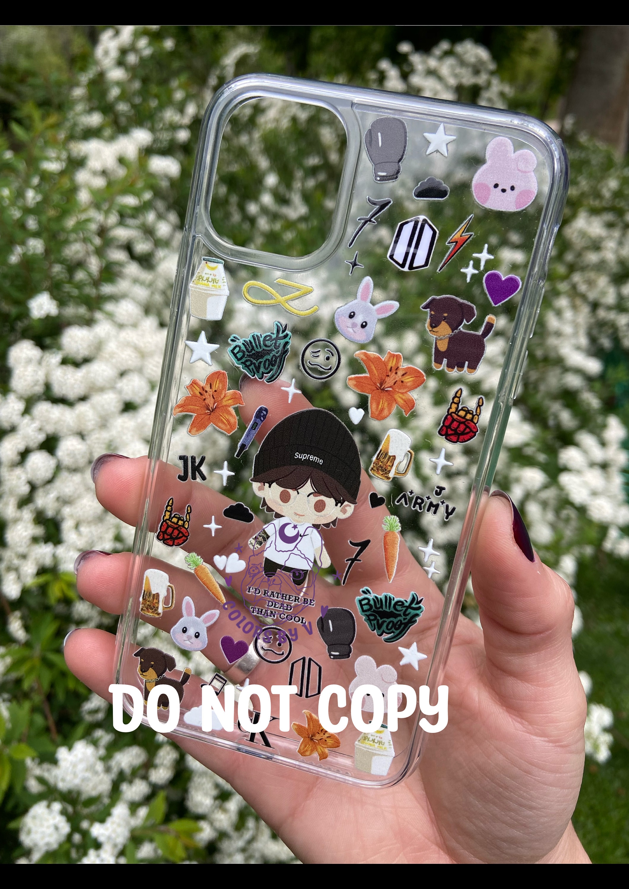 Bts Diy Clear Phone Case Aesthetic Get Kpop Photocard Polaroid