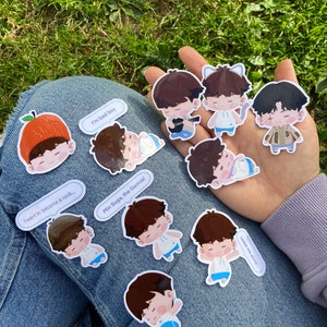 BTS Island In The Seom Game Stickers, Yoongi, Suga, Agust D, Bangtan