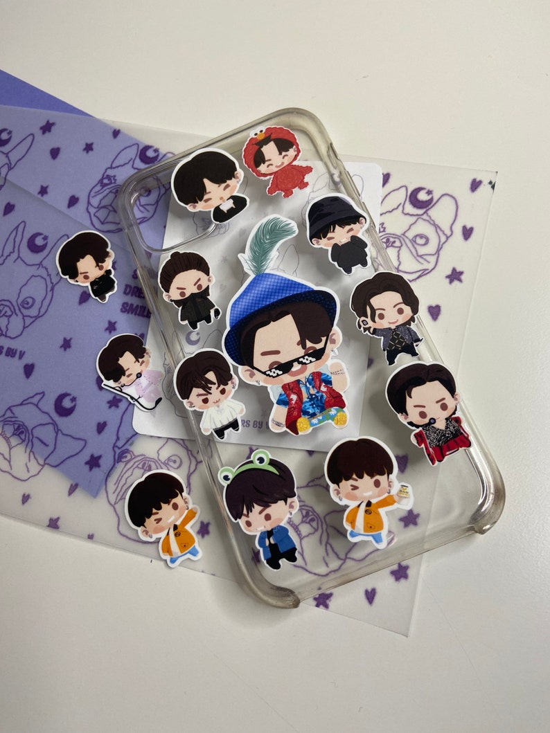 MINI PART 2 BTS Island In The Seom Game Stickers, Jungkook, Taehyung, Jimin, Namjoon, Yoongi, J-Hope, Jin, Bangtan image 5