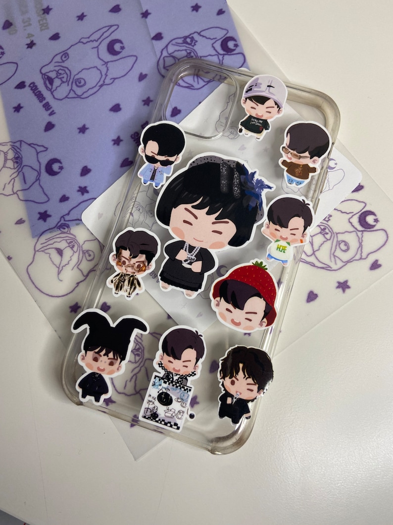 MINI PART 2 BTS Island In The Seom Game Stickers, Jungkook, Taehyung, Jimin, Namjoon, Yoongi, J-Hope, Jin, Bangtan image 7