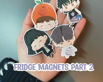 BTS Island In The Seom Game Inspired Fridge Magnets Part 2, Jimin, Namjoon, Jin, Yoongi, J-Hope, Jungkook, Taehyung, Bangtan