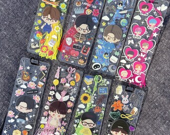 Acrylic Kpop Bookmarks,  BTS Island In The Seom Game, Namjoon, Jin, Yoongi, J-Hope, Jimin, Taehyung, Jungkook