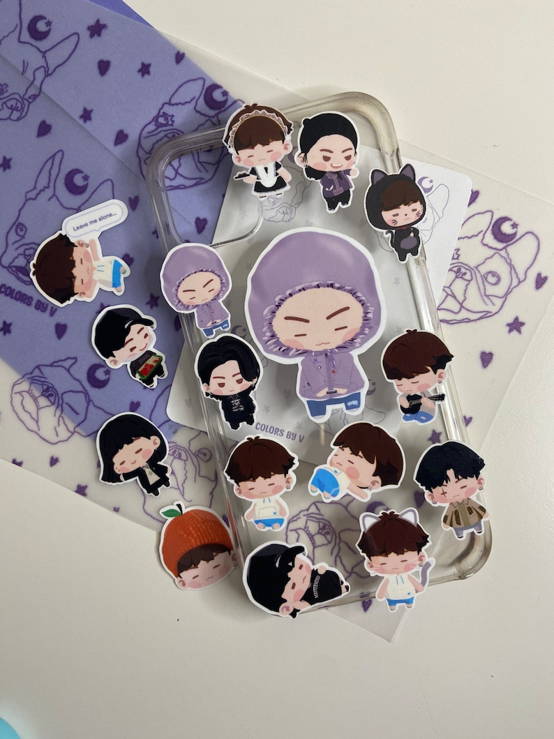 MINI PART 2 BTS Island In The Seom Game Stickers, Jungkook, Taehyung, Jimin, Namjoon, Yoongi, J-Hope, Jin, Bangtan image 1