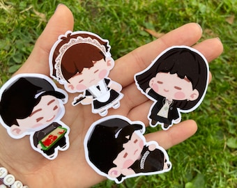 Stickers, Yoongi, Suga, Agust D, Maid Yoongi, Female Yoongi, Yoonji Part 2