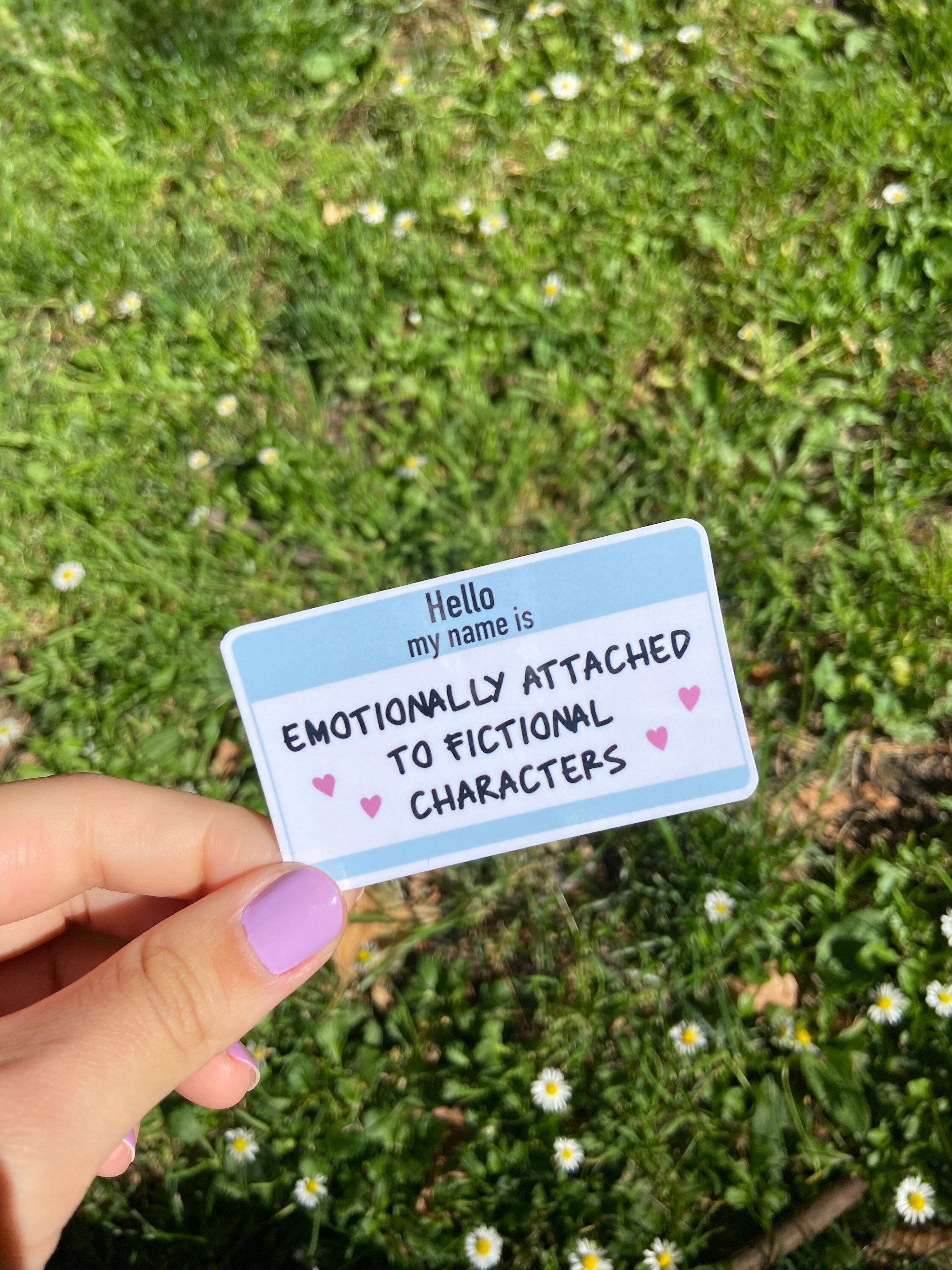 Emotionally attached to fictional characters Sticker