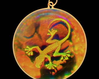 925 Gold Pave Lizard Necklace; Gecko Lizard Necklace; Gold Lizard Pendant; Gold Salamander; Sterling Silver Pave Lizard Infinity Close