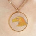 9ct Yellow Gold Hologram Eye Pendant - Large Size, No Chain Included