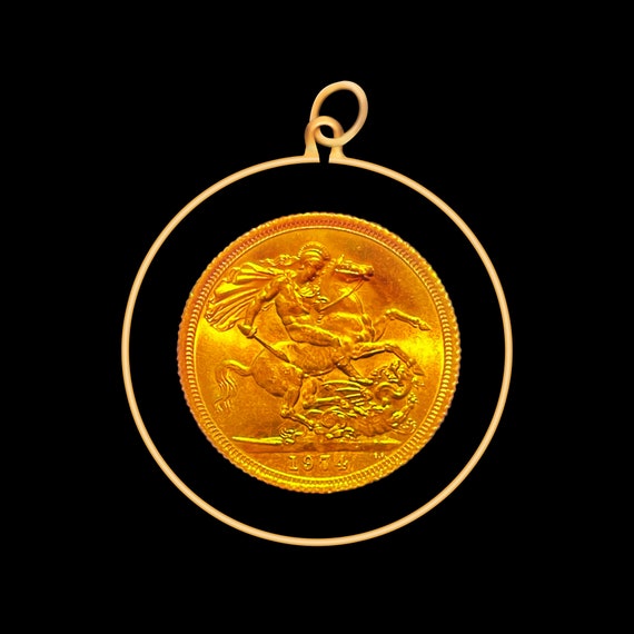 1902 Full Sovereign Pendant PQ00036 - City of London Jewellers