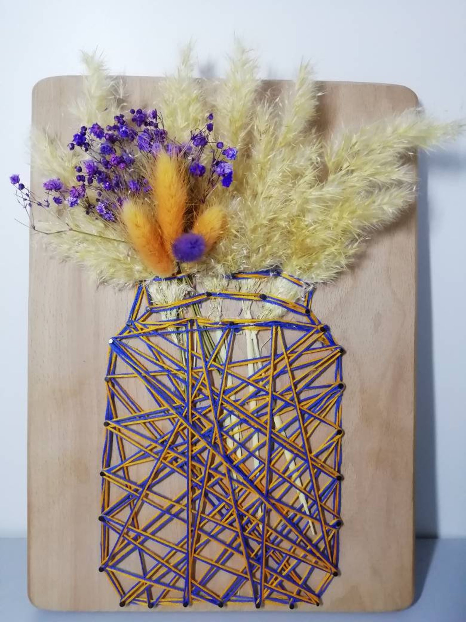 Pampas Grass String Art Pampas Mason Jar String Art Dried Etsy Singapore