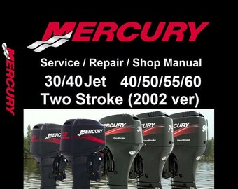 40 FourStroke Service Manual OEM 1999 & Up Mercury 30 