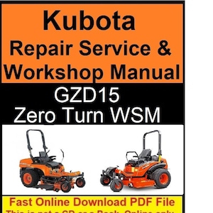 Kubota mower online repair