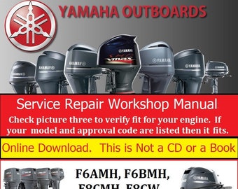 Manual de taller y servicio de reparación de motores fueraborda Yamaha (F6BMH, F8CMH, F8CW, F6Y, F8Y)