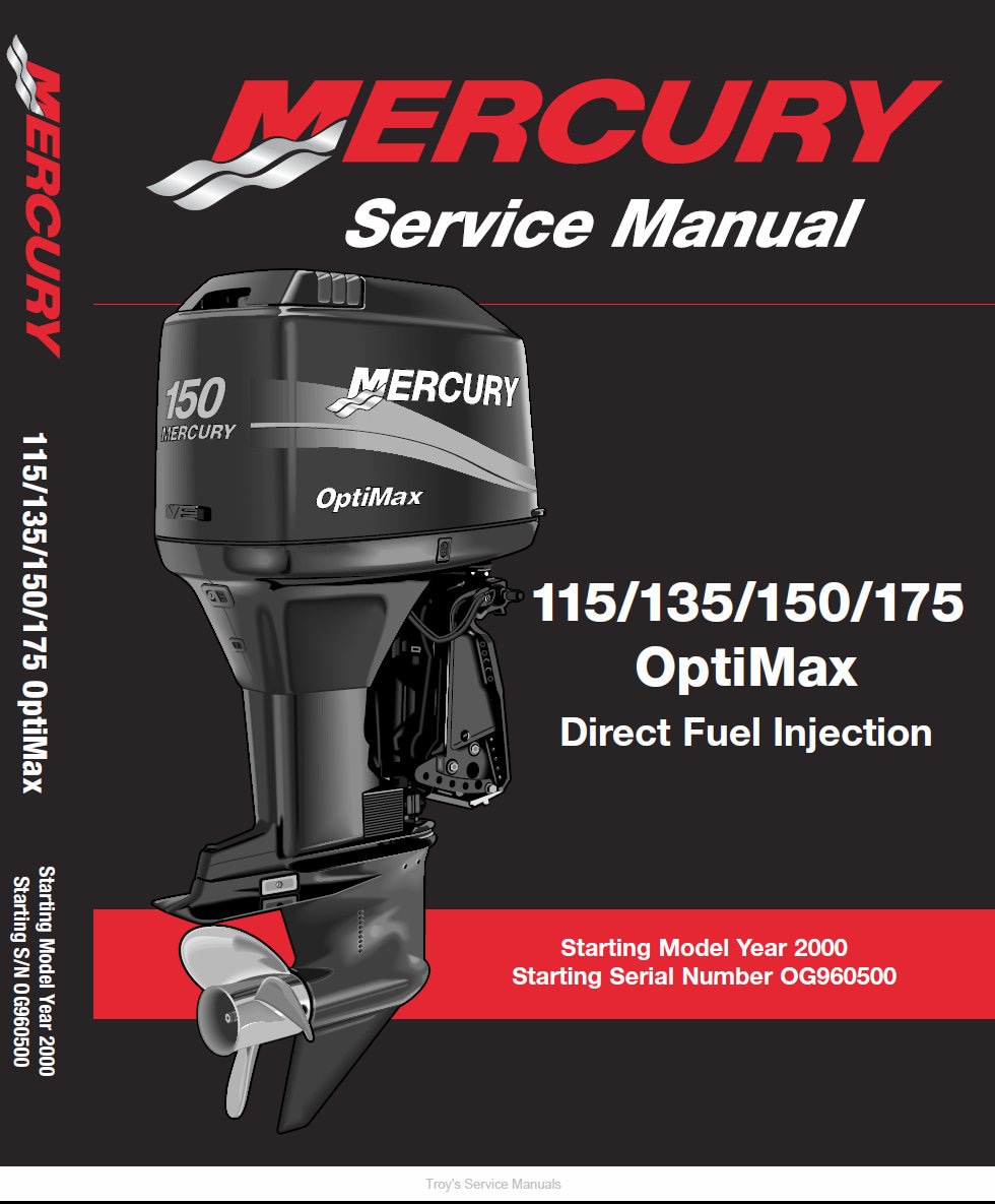 Mercury Outboard Repair Service & Shop Manual 115/135/150/175 HP