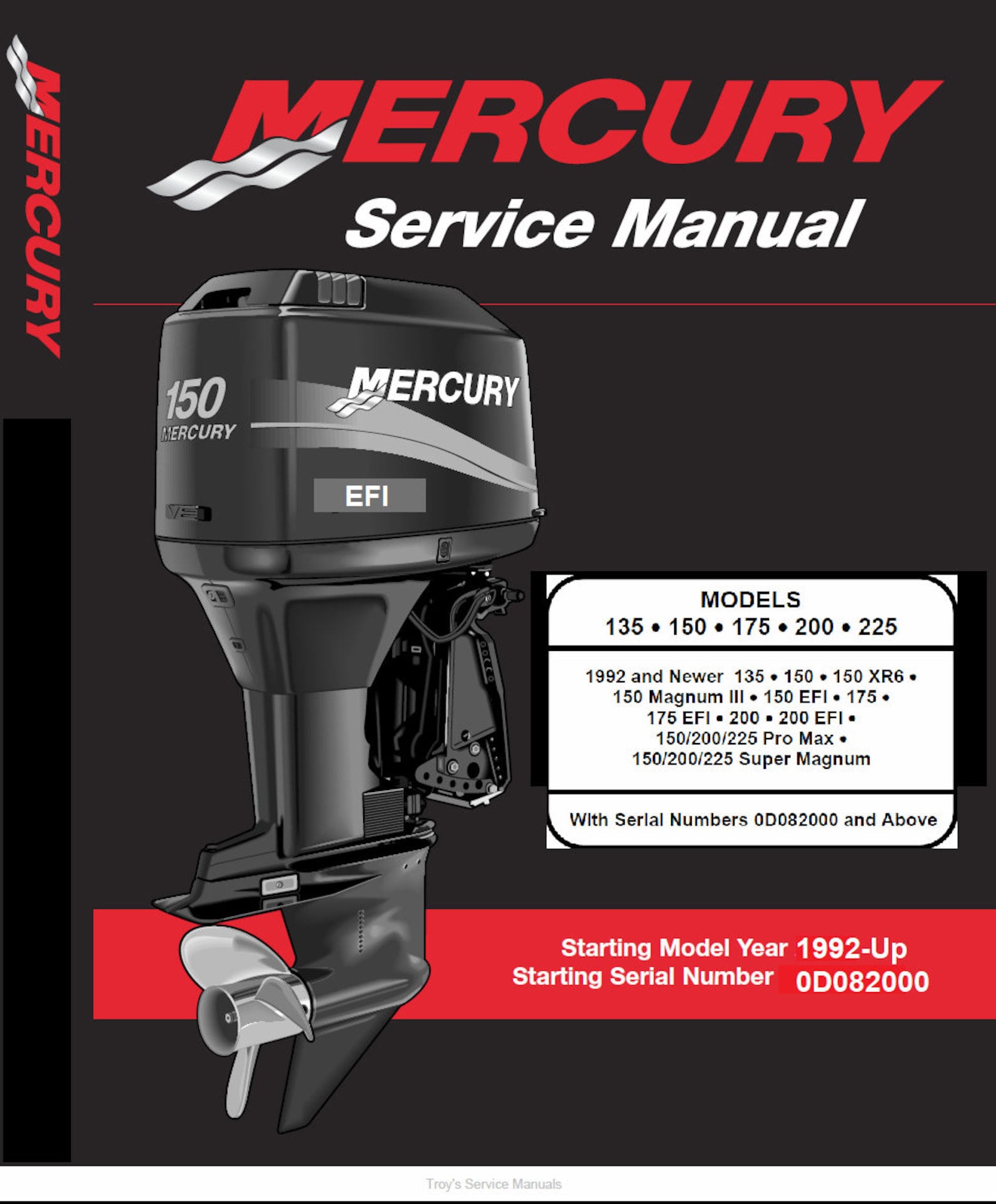 Mercury Outboard Repair Service & Shop Manual | Etsy