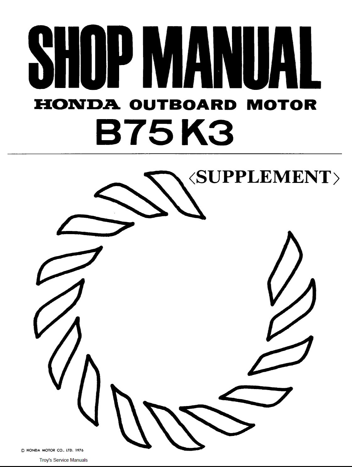 Honda Outboard BF75/BF100, BF8A, B75 Repair Service &amp; Shop Manual - Etsy
