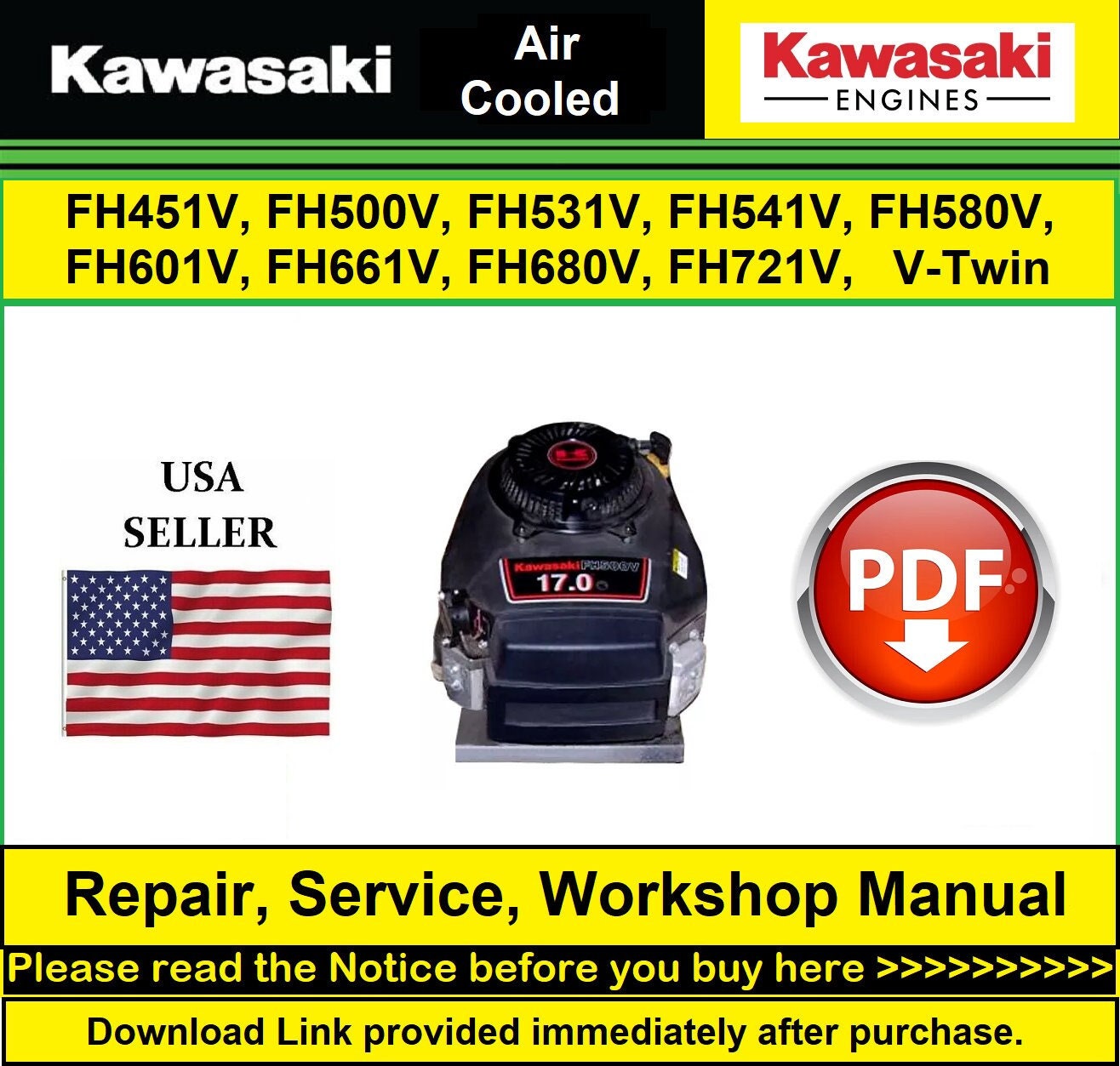 18 hp kawasaki engine for sale sale