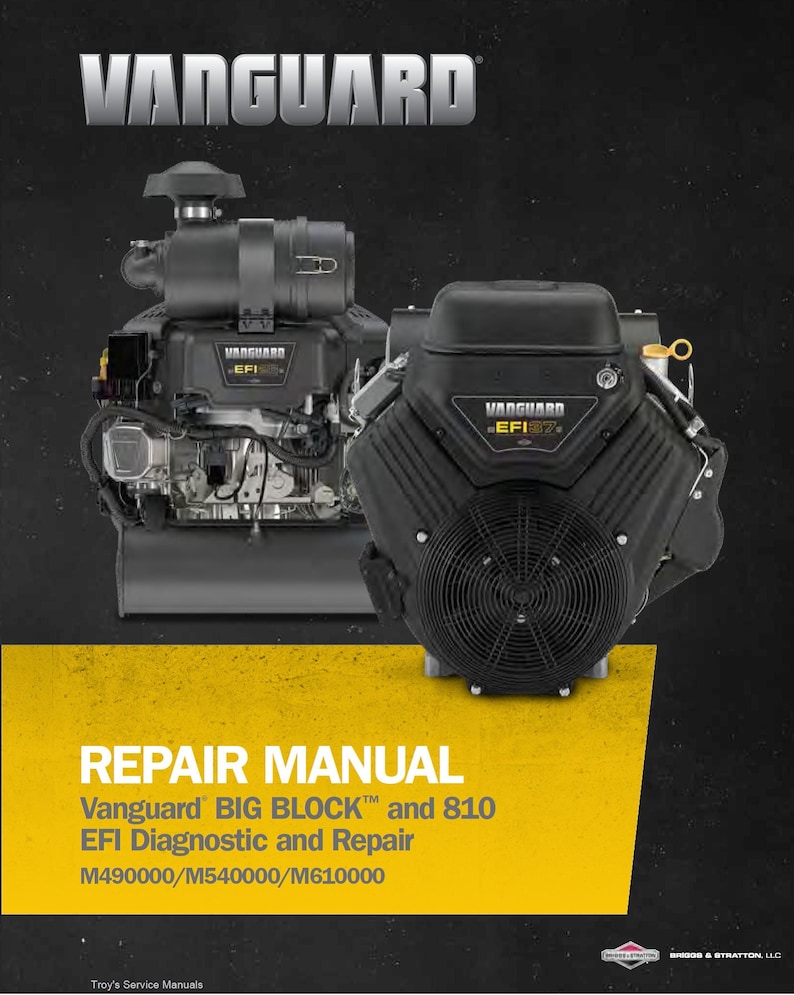 Briggs and Stratton Vanguard EFI Diagnostic and Repair Manual Etsy