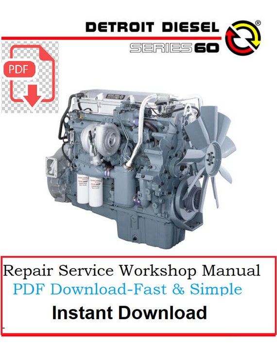 Detroit Diesel Series 60 Repair Service Manual Etsy